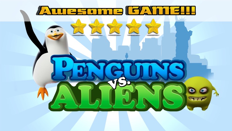 Penguins vs Aliens Free - The Friendly Birds save New York City - Lite Version