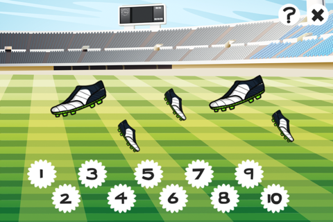 123 Soccer Counting Game for Children age 2-5: Learn to count the numbers 1-10 with football screenshot 3