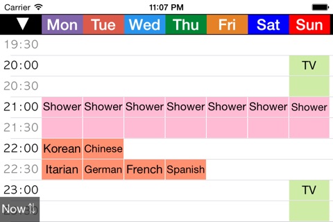 Week Table - Weekly Schedule Timetable / scheduler / planner screenshot 3