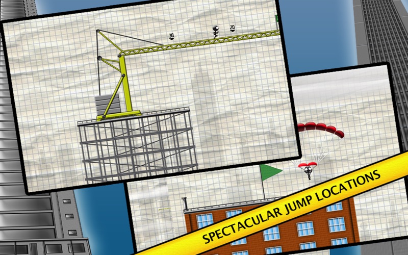 Screenshot #2 pour Stickman Base Jumper