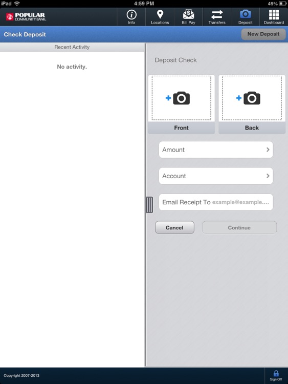 Popular Bank for iPad screenshot-3