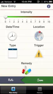 Headache & Migraine Tracker Pro screenshot #1 for iPhone