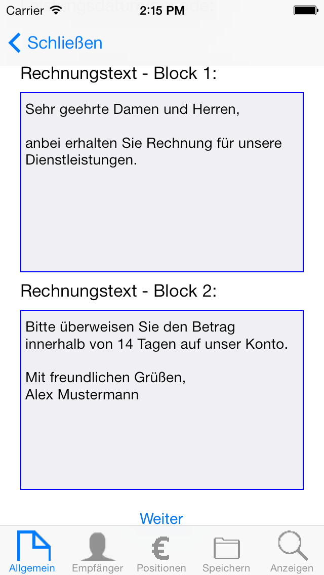 Screenshot #3 pour Rechnungsverwalter