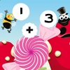 Calculate Candy Sums! Find the Solution in Great Bug`s Life! Free Education Math Learning Kids Game