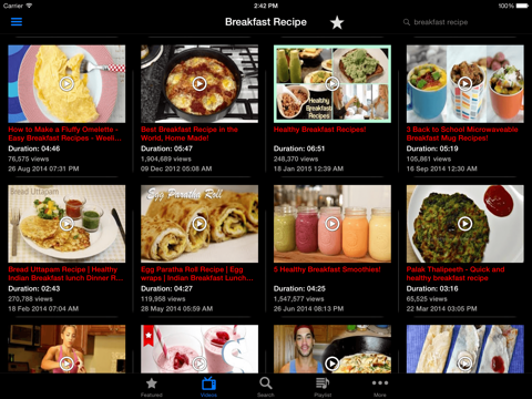 Screenshot #6 pour BLD Recipes - Breakfast Lunch Dinner Recipe Videos Free
