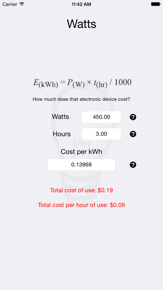 #1. Watts (iOS) 由: Code Smart LLC