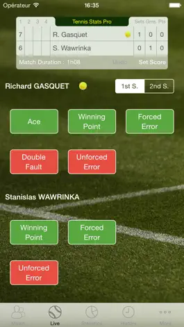 Game screenshot Tennis Stats Pro mod apk