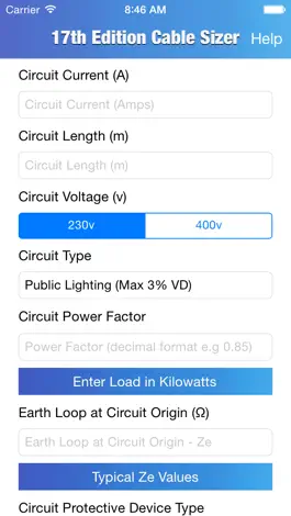 Game screenshot 17th Edition Cable Sizer - Cable Size Calculator mod apk