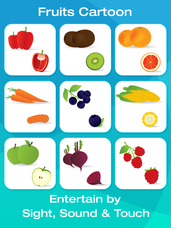 Fruit and Vegetable Picture Flashcards for Babies Toddlers or Preschool Free
