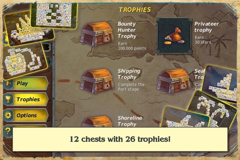 Mahjong Gold 2 Pirates Island Solitaire screenshot 3