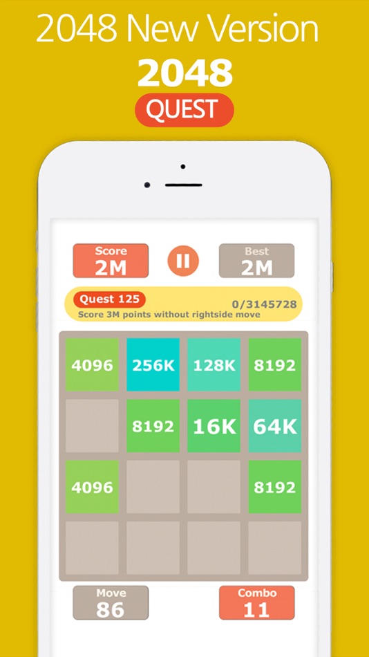 #3. 2048 Quest! (iOS) By: GameZen, Inc.