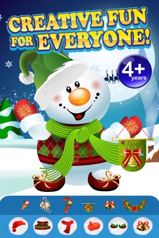 Design and Build My Frozen Snowman Christmas Creation Game - Free App screenshot 4