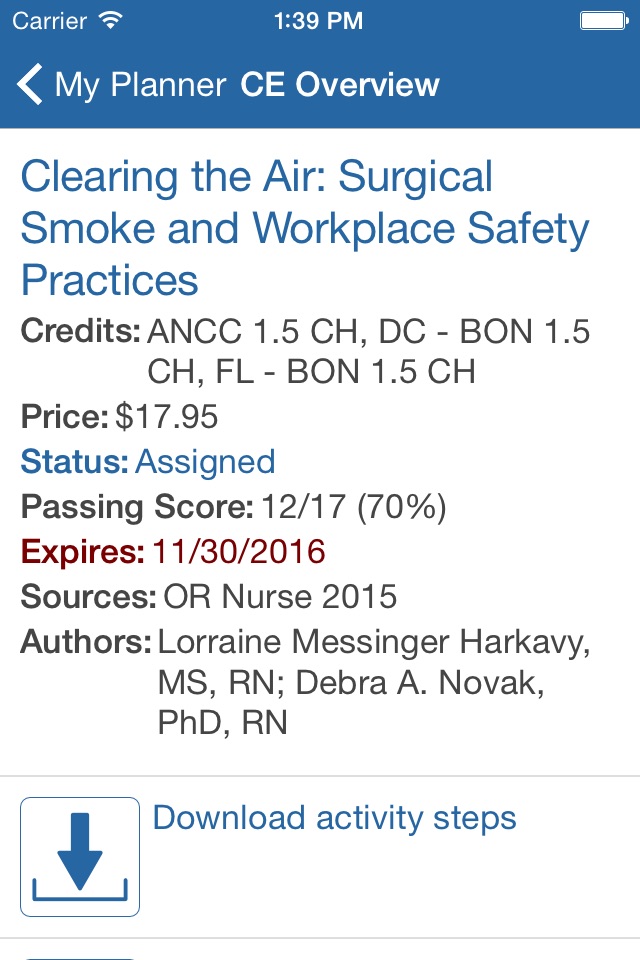 NursingCenter CEConnection screenshot 2