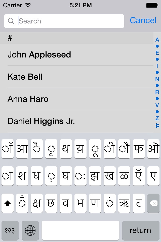 Devanagari keyboard for iOS Turbo screenshot 3