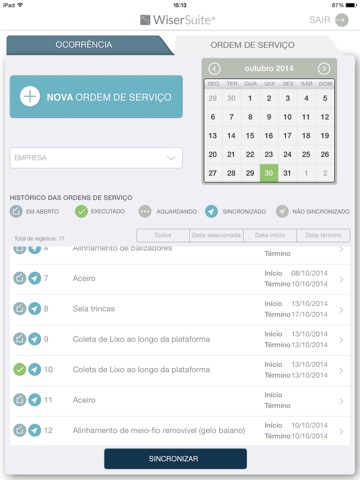 WiserSuite® – Registro de Ocorrência screenshot 2