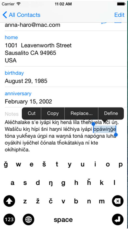 #1. Lakota Keyboard - Mobile (iOS) Podle: Lakota Language Consortium