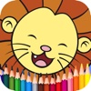 Coloring+ kids coloring book for drawing with 114 princesses, animals, horses, robots and more!