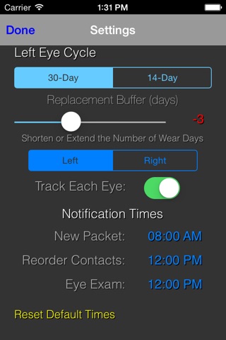 Lens Tracker Pro screenshot 3