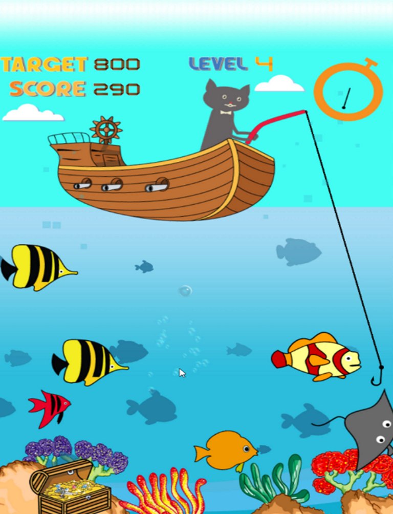 Magnetic Cat Fishing Games for Kids: Catch Fish That You Can!