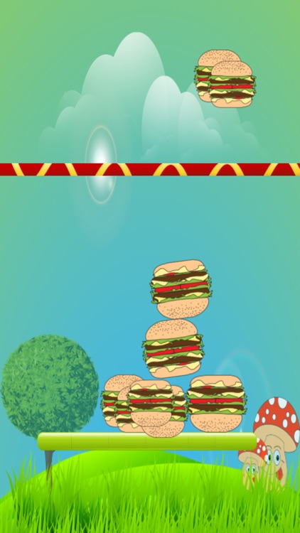 Burger Tower Builder - Sky Perfect Block