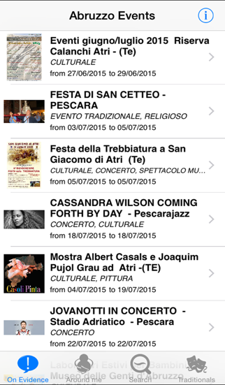 Screenshot #1 pour AbruzzoEvents