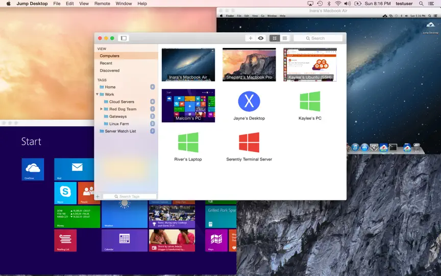 Screenshot von Jump Desktop (RDP, VNC, Fluid) auf dem iPhone 1