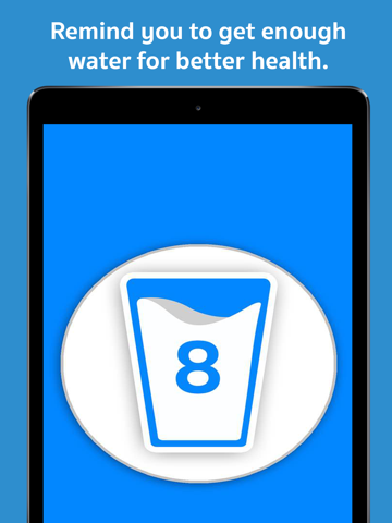 Drink Reminder - Water Alarm, Intake Log, and Daily Hydration Tracker for Wellbeing iPad screenshot 1 - Health & Fitness app