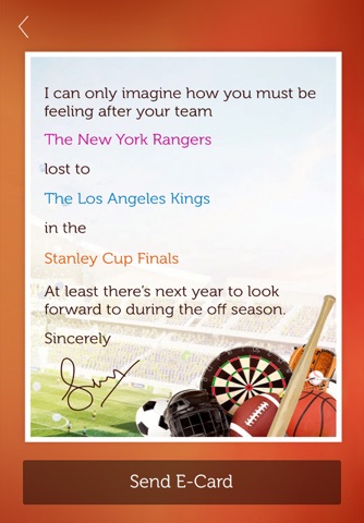 SportsSympathyCards screenshot 3