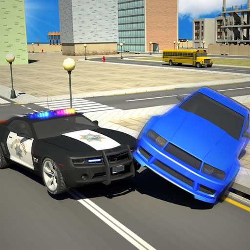 Cop Car Vs City Crime Car Demolition Challenges icon