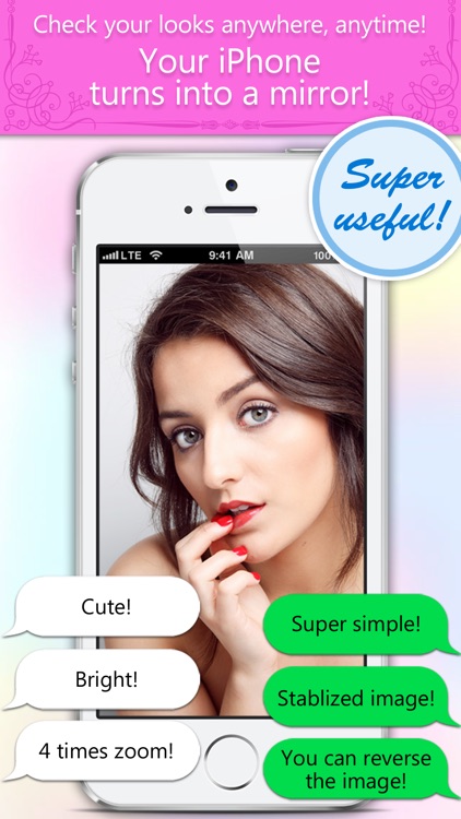Mirror anywhere, a cute and convenient mirror App, Kagamy
