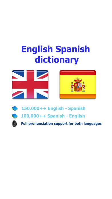 Spanish English best dictionary iPhone screenshot 1 - Education app
