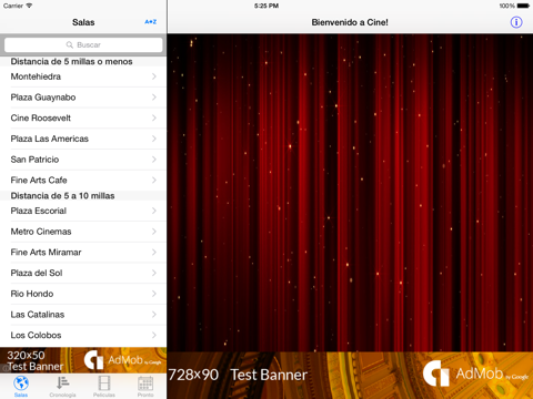 Cine iPad screenshot 1 - Entertainment app