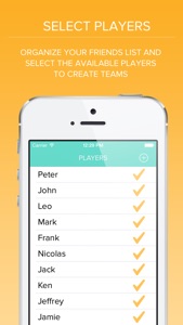 Teams - Making lineups screenshot #2 for iPhone