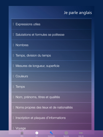 Screenshot #5 pour Je Parle ANGLAIS - Apprendre l'anglais guide de conversation Français Anglais gratuitement cours pour débutants