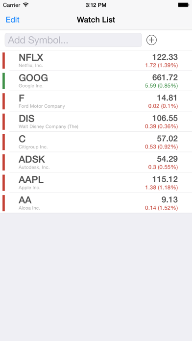 App screenshot