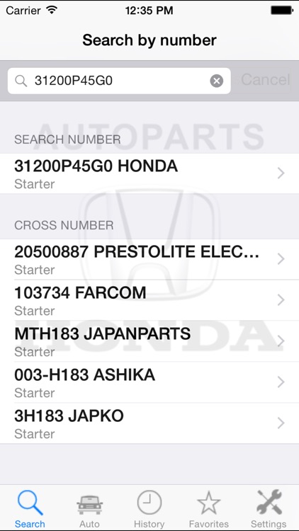 Autoparts for Honda screenshot-3