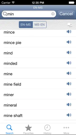 Malay<>English Dictionary screenshot 3