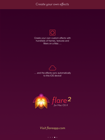 flare effects iPad Captures Décran 4