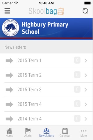 Highbury Primary School - Skoolbag screenshot 4