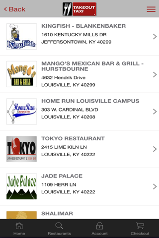 Takeout Taxi Louisville Restaurant Delivery Service screenshot 2