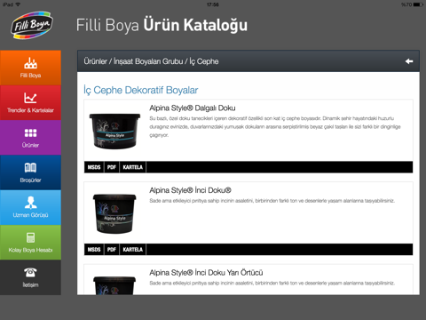 Screenshot #5 pour Filli Boya Ürün Kataloğu