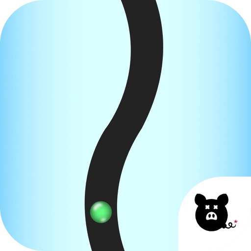 Follow the black path, No Ads iOS App