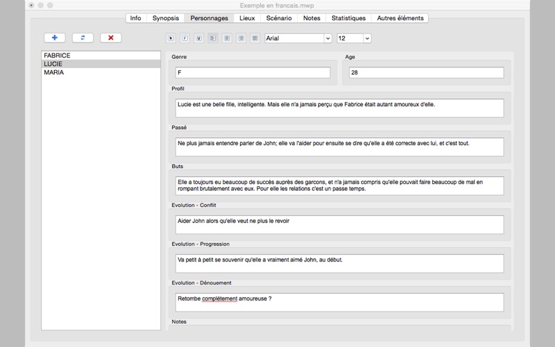 Screenshot #3 pour MovieWriterPro