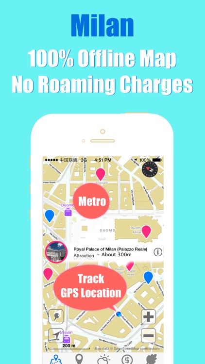 Milan Map offline, BeetleTrip Milano Italia treno subway metro street pass travel guide trip route planner advisor