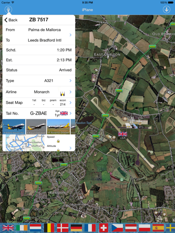 Screenshot #2 for Leeds Bradford Airport - iPlane Flight Information