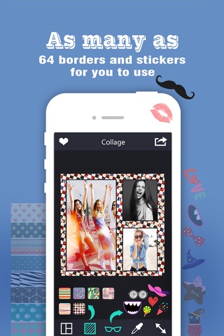 Photo Collage Master - Frame Maker, add Stickers & Portrait Sketch Effects on pic screenshot 2