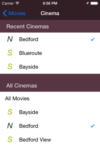 SA Movie Times screenshot 2