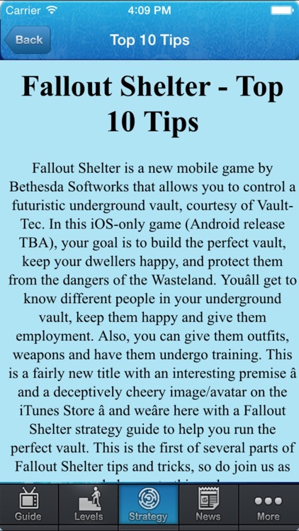 Guide For Fallout Shelter(unofficial)