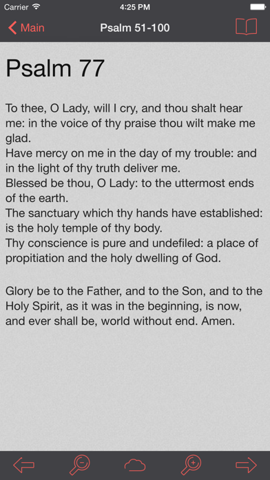 Catholic Psalter of the Blessed Virgin Mary Screenshot