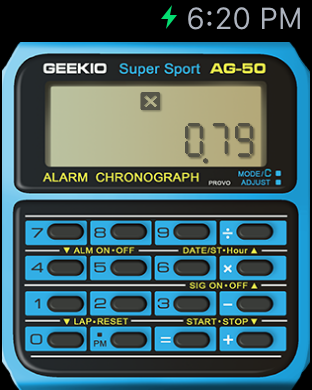 Geek Watch - Retro Calculator Watch